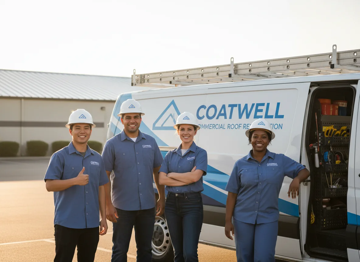 Commercial roof coating company in Sainte Marie, IL